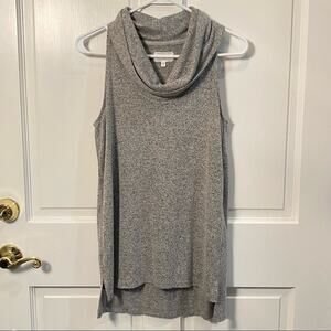 LOU & GREY COWL NECK SLEEVELESS Knit Sweater TANK XXS